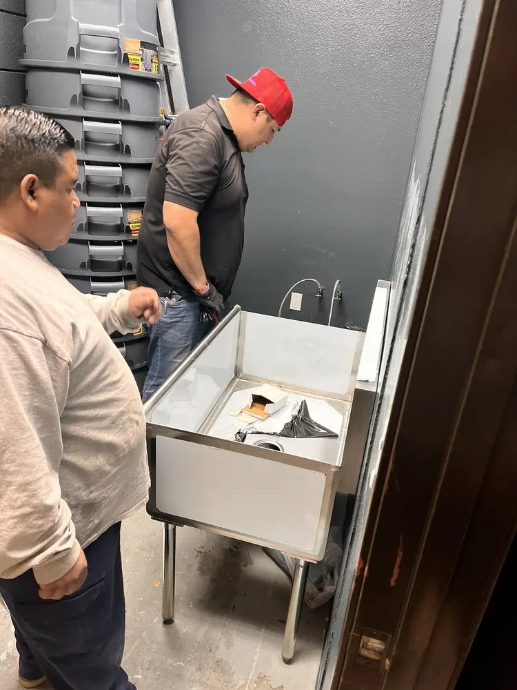 Commercial plumbing and sink installation in Drummonds